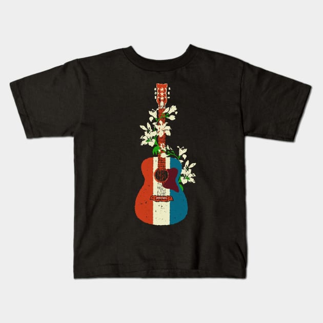 Harmony H169 Buck Owens American Kids T-Shirt by Daniel Cash Guitar